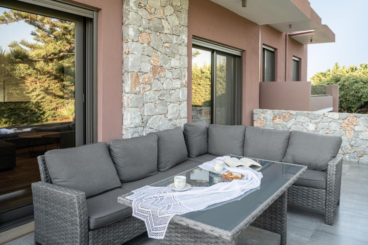 Villa Enny, 3 Bd With Private Heated Pool Agia  Exterior photo